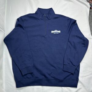 Sport-Tek Quarter Zip Men 3XL Navy Cotton Boeing Seahawks Legion Of Youth